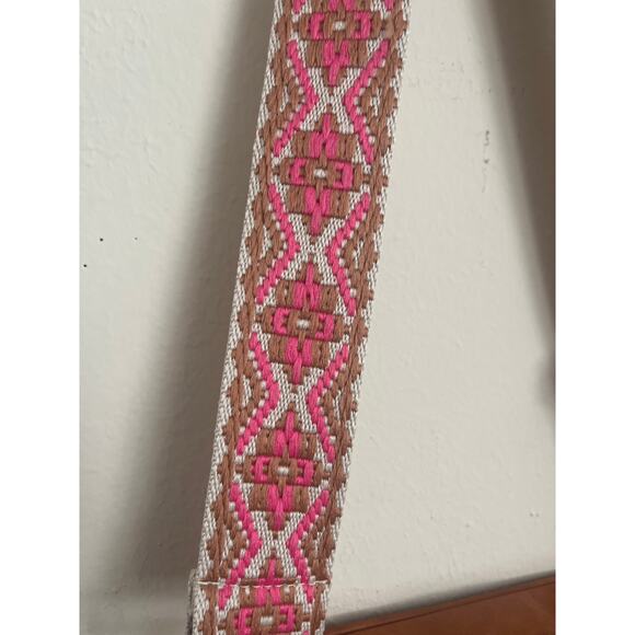 Preppy leather handbag with decorative strap. New - Picture 4 of 7